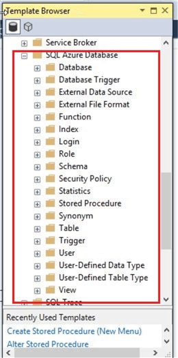 Azure SQL Database Script Templates