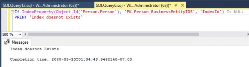 query results