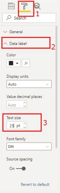 Snapshot of Card visual configuration