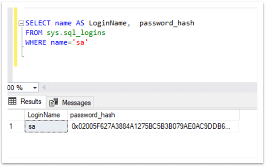 query output