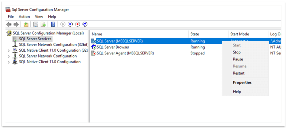 sql server configuration manager