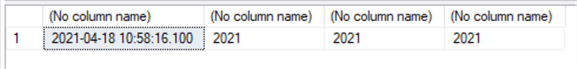 query results