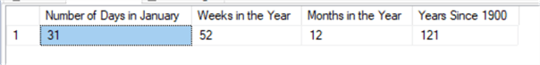 query results