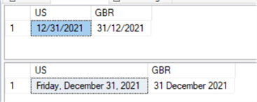 query results