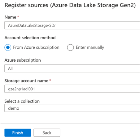 RegisterADLS register adls