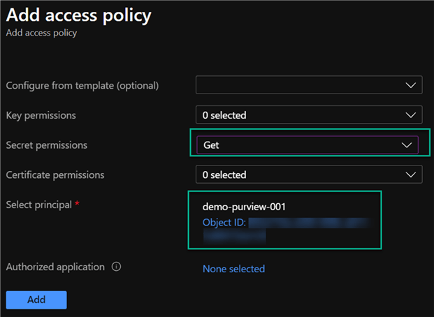 AddPurviewAccess Add access to purview for kv