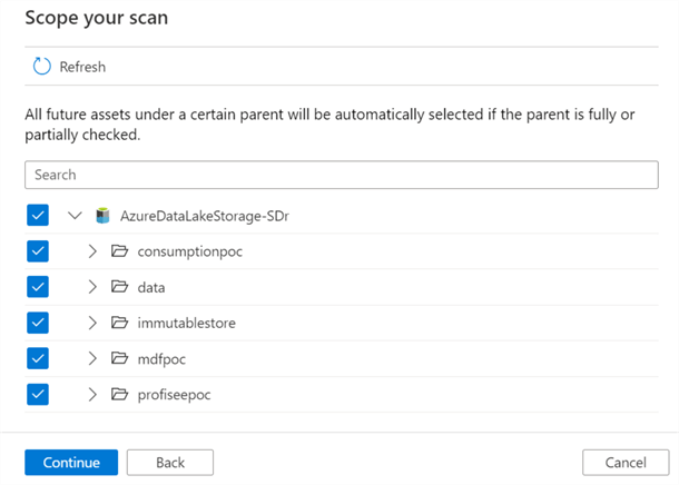 ScopeADL Scope the scan for adls