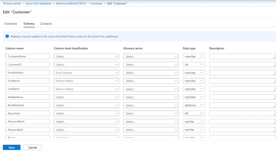 EditSQlinPurview Steps to edit SQL tables from Purview.