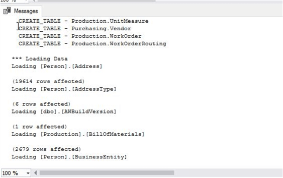 query output