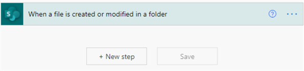 Creating a new step