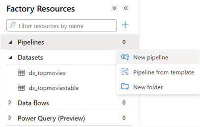 create new pipeline