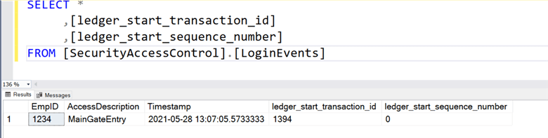 select data