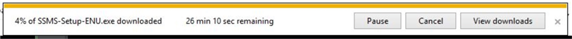 Downloading SSMS Setup