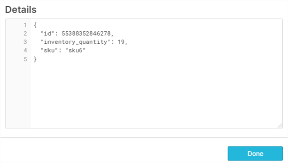 JSON_Details Hyperlink detail for JSON Data structure