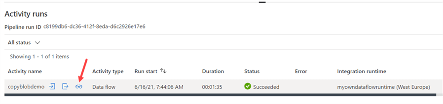 debug results