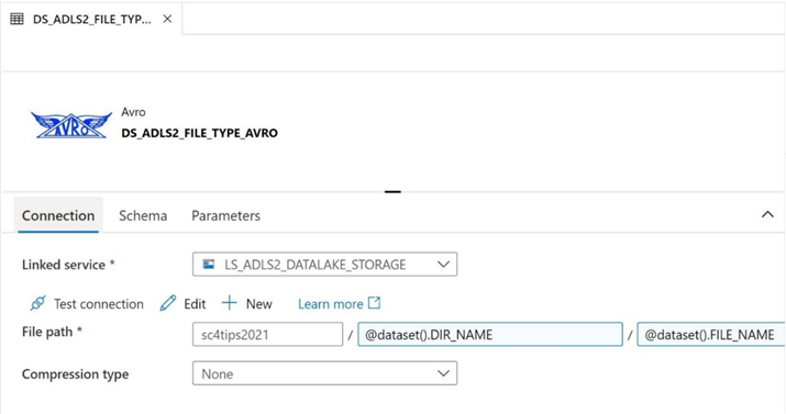 ADLS & ADF - Support Multiple File Formats - Delimited File Format - Connection String