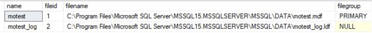 database files