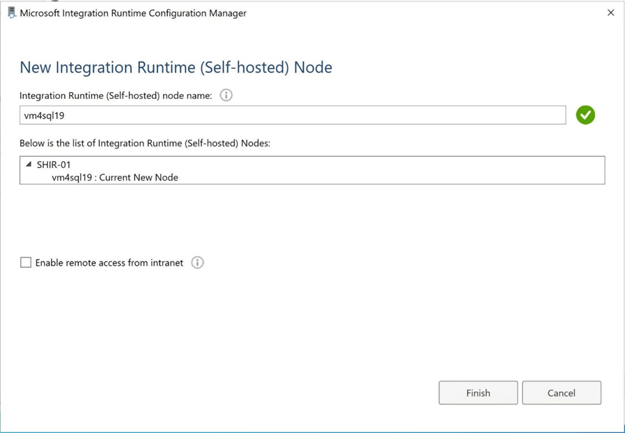 ADF - Hybrid Design Pattern - Runtime Setup - Virtual Machine Connected 2 Azure Data Factory