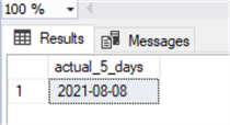 query results