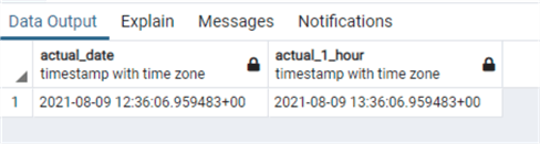 query results