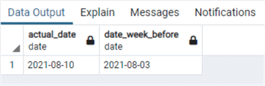 query results