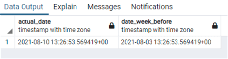 query results
