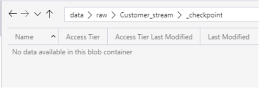 DeleteCheckPointFile Delete the checkpoint file to recreate the schema file
