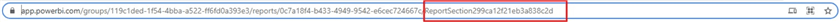 Report page URL in Power BI service 