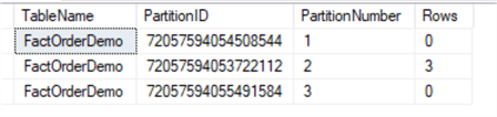 query results