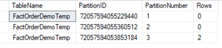 query results