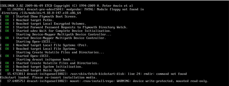 os install on vm workstation