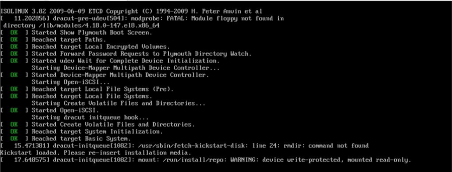 startup linux vm