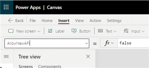 allow new api property