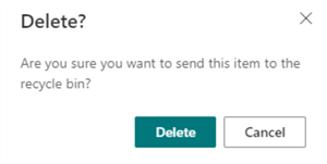 delete list item to sharepoint list