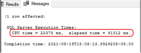 ssms message