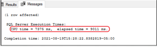 ssms message