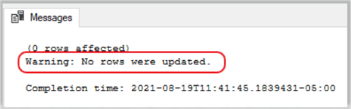 ssms message