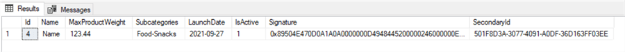 example result