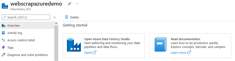Build a Web Scraping Tool using Azure Data Factory