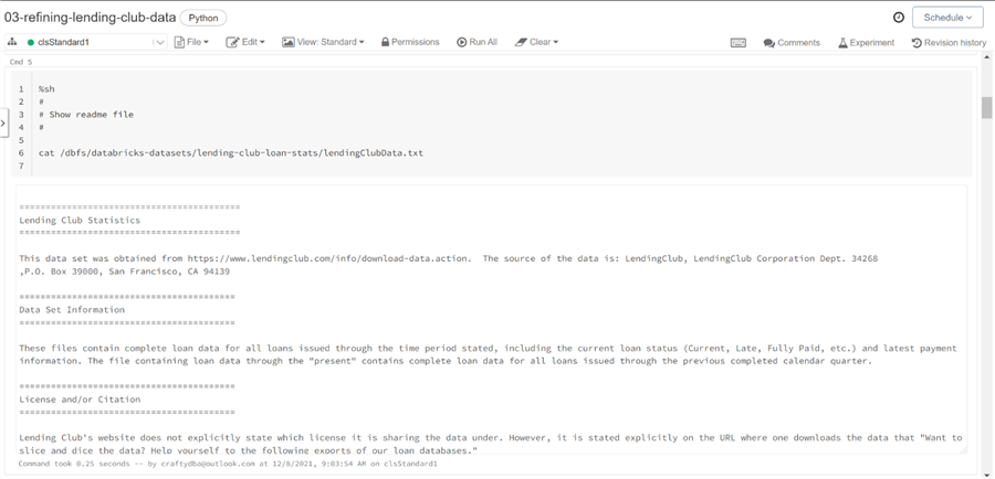 Spark Data Engineering - Show the readme file.