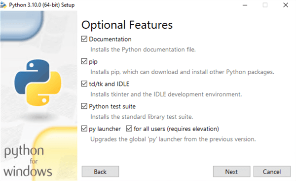install python setup