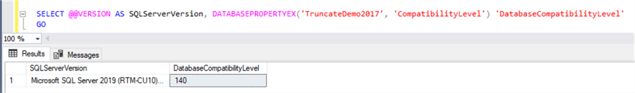 query results