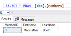 query results