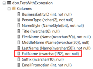 data type as result of expression