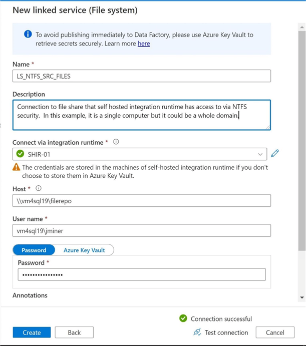 ADF - Tabular Translation Mapping - Testing Source Linked Service
