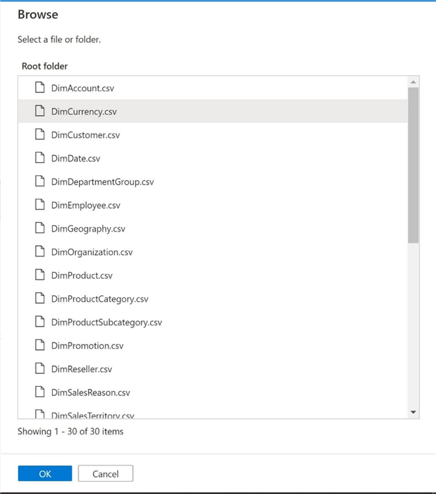 ADF - Tabular Translation Mapping - Source Dataset File Location