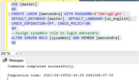 create login