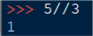 integer division