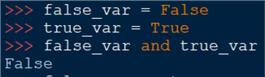 boolean and