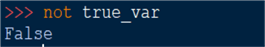boolean not